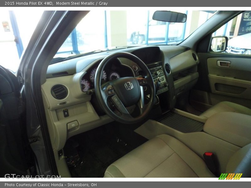Modern Steel Metallic / Gray 2015 Honda Pilot EX 4WD