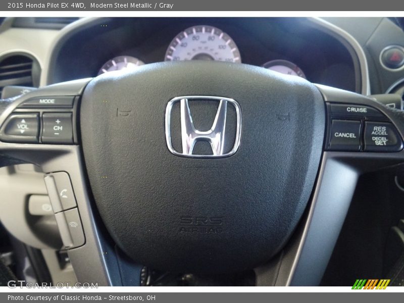 Modern Steel Metallic / Gray 2015 Honda Pilot EX 4WD