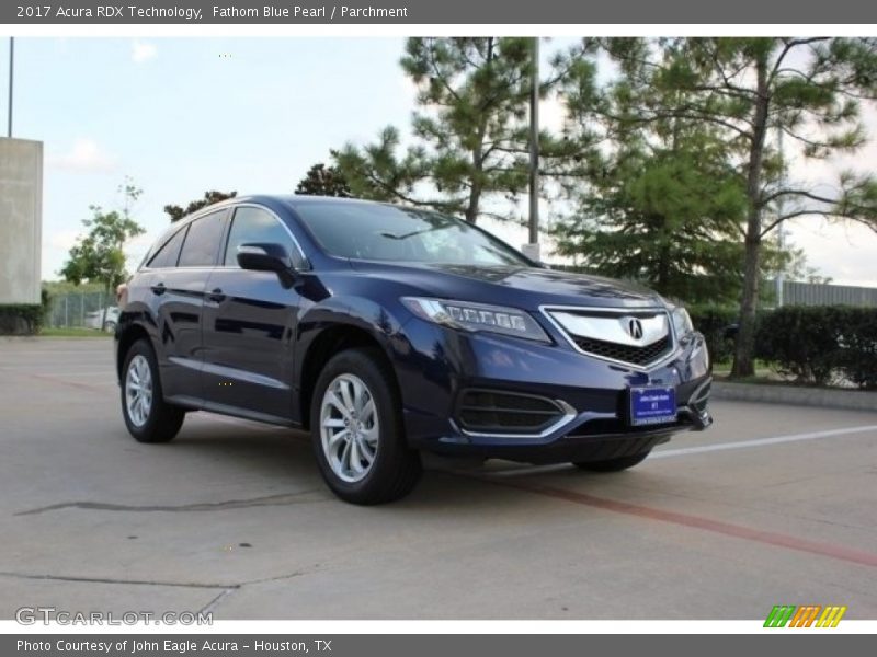 Fathom Blue Pearl / Parchment 2017 Acura RDX Technology