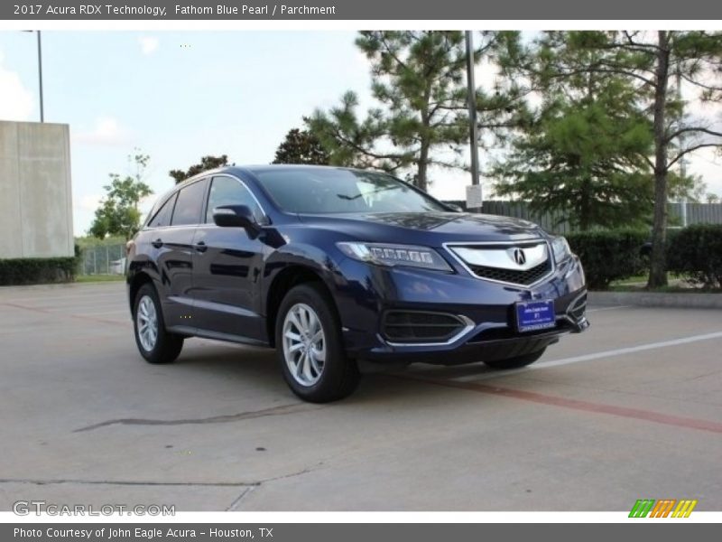 Fathom Blue Pearl / Parchment 2017 Acura RDX Technology