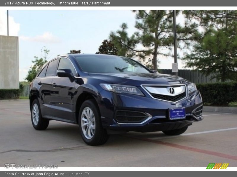 Fathom Blue Pearl / Parchment 2017 Acura RDX Technology