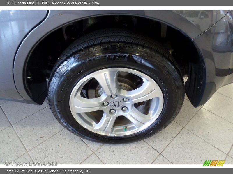 Modern Steel Metallic / Gray 2015 Honda Pilot EX 4WD