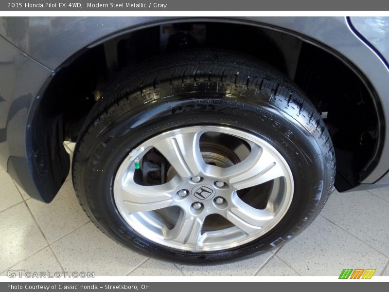 Modern Steel Metallic / Gray 2015 Honda Pilot EX 4WD
