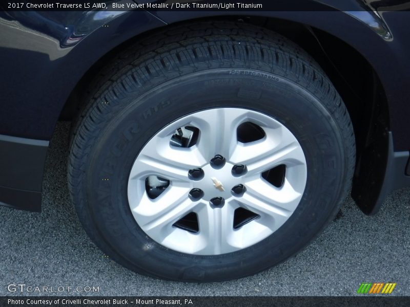 Blue Velvet Metallic / Dark Titanium/Light Titanium 2017 Chevrolet Traverse LS AWD