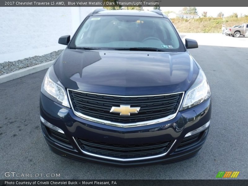 Blue Velvet Metallic / Dark Titanium/Light Titanium 2017 Chevrolet Traverse LS AWD