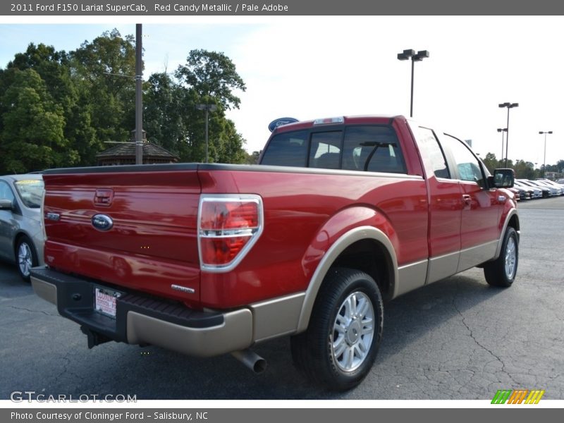 Red Candy Metallic / Pale Adobe 2011 Ford F150 Lariat SuperCab