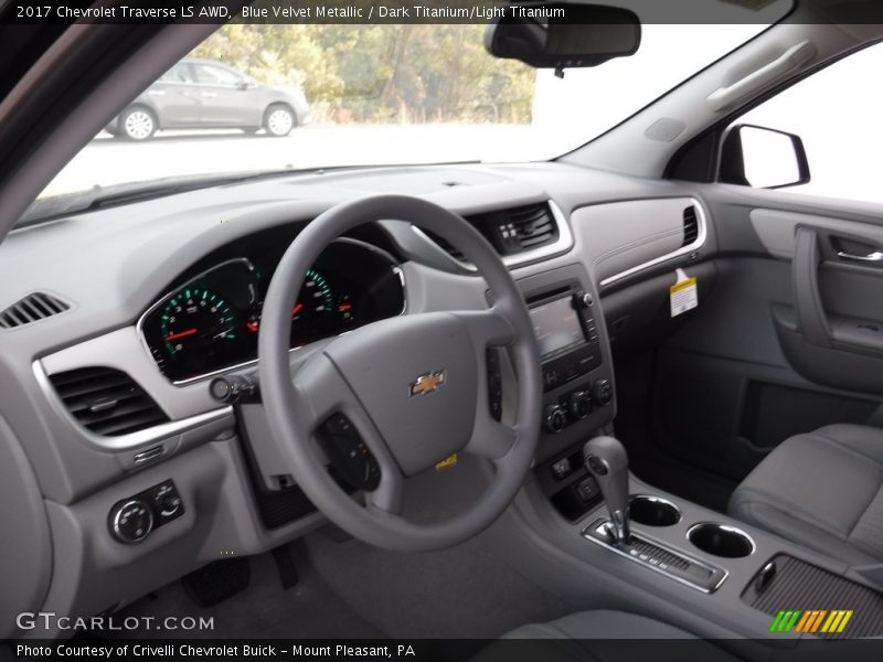 Blue Velvet Metallic / Dark Titanium/Light Titanium 2017 Chevrolet Traverse LS AWD