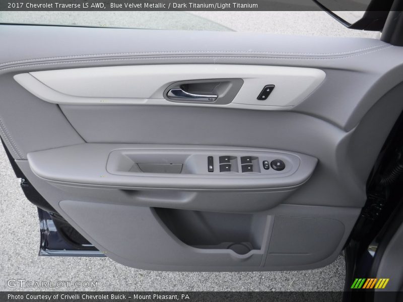 Blue Velvet Metallic / Dark Titanium/Light Titanium 2017 Chevrolet Traverse LS AWD