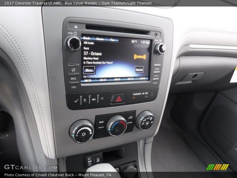 Blue Velvet Metallic / Dark Titanium/Light Titanium 2017 Chevrolet Traverse LS AWD