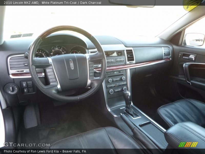 White Platinum Tri-Coat / Dark Charcoal 2010 Lincoln MKZ AWD