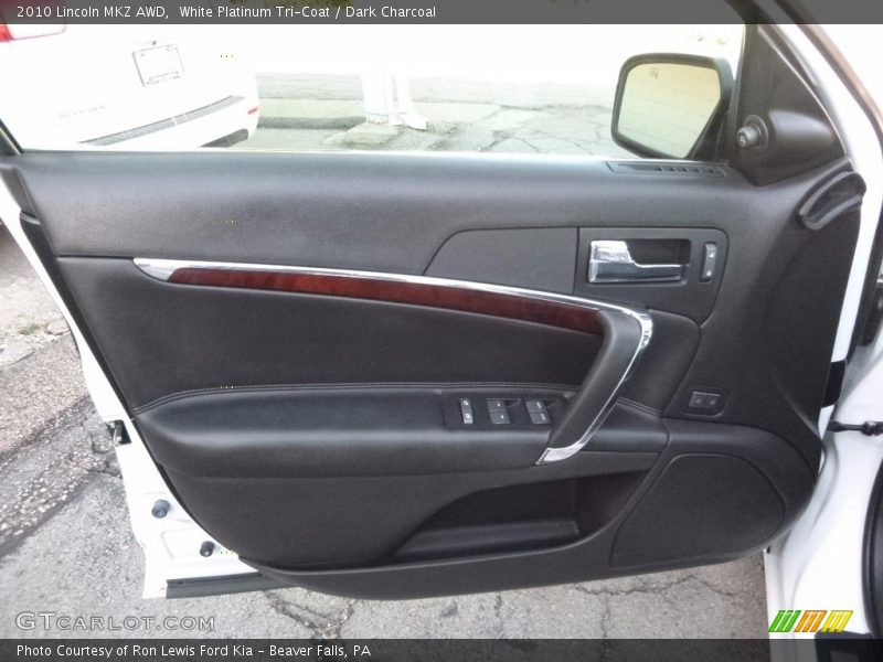 White Platinum Tri-Coat / Dark Charcoal 2010 Lincoln MKZ AWD