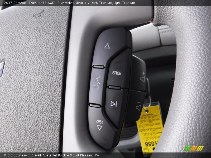 Blue Velvet Metallic / Dark Titanium/Light Titanium 2017 Chevrolet Traverse LS AWD