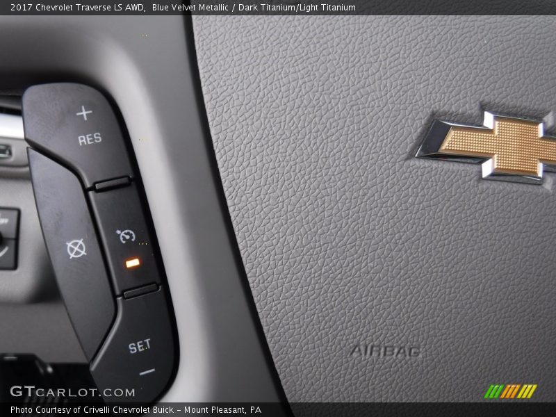 Blue Velvet Metallic / Dark Titanium/Light Titanium 2017 Chevrolet Traverse LS AWD
