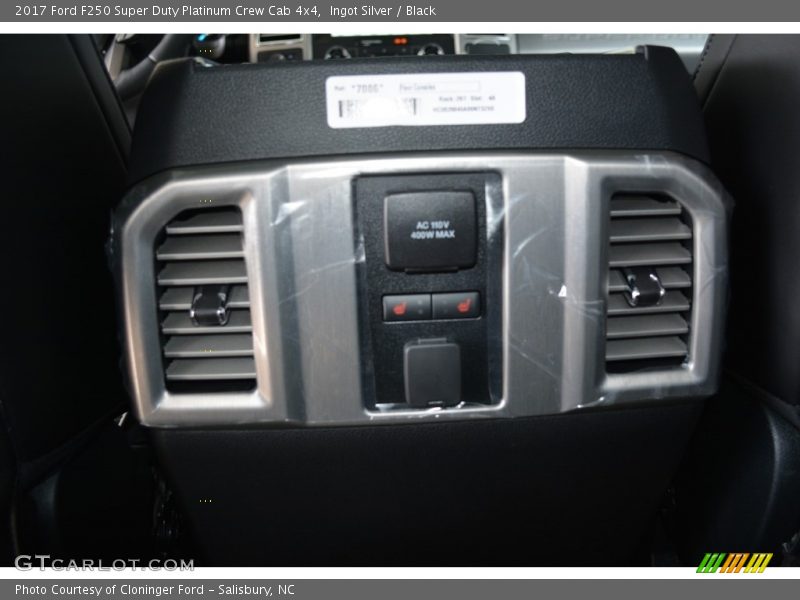 Ingot Silver / Black 2017 Ford F250 Super Duty Platinum Crew Cab 4x4