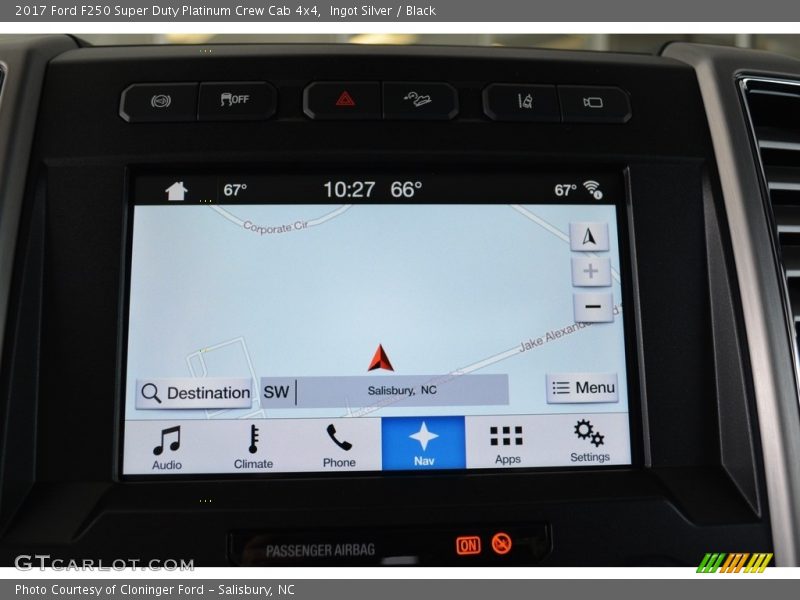 Ingot Silver / Black 2017 Ford F250 Super Duty Platinum Crew Cab 4x4