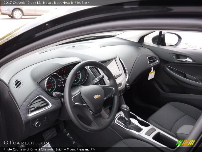 Mosaic Black Metallic / Jet Black 2017 Chevrolet Cruze LS