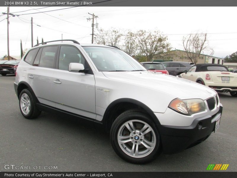 Titanium Silver Metallic / Black 2004 BMW X3 2.5i