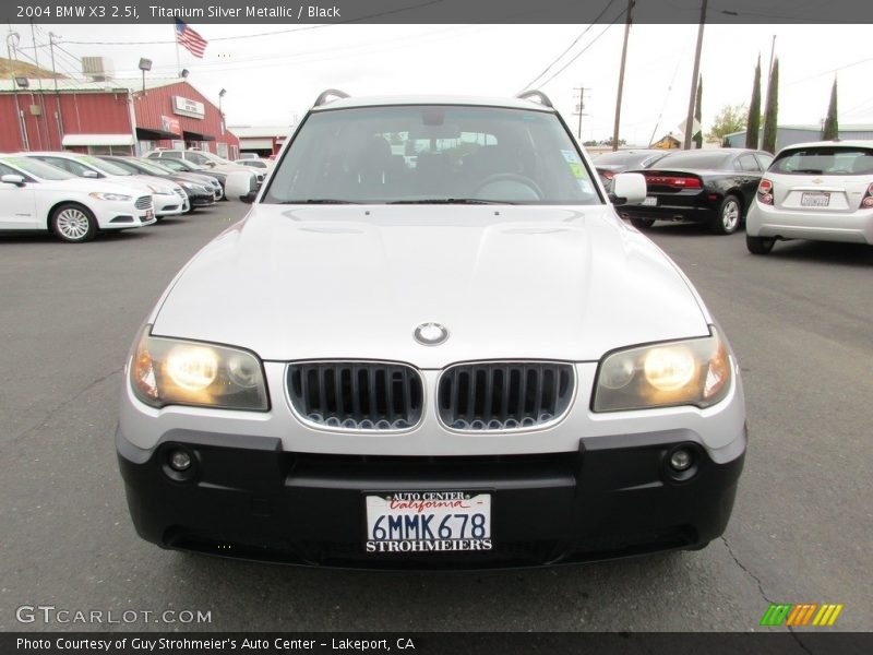 Titanium Silver Metallic / Black 2004 BMW X3 2.5i