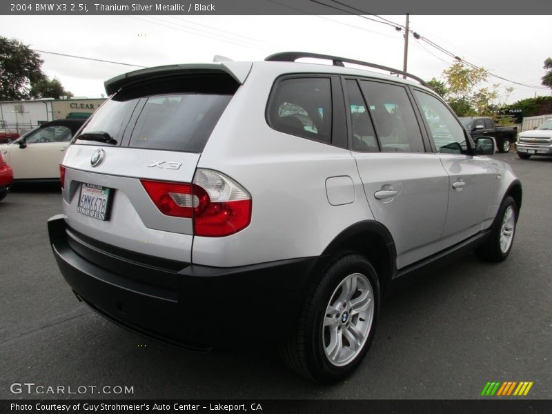 Titanium Silver Metallic / Black 2004 BMW X3 2.5i