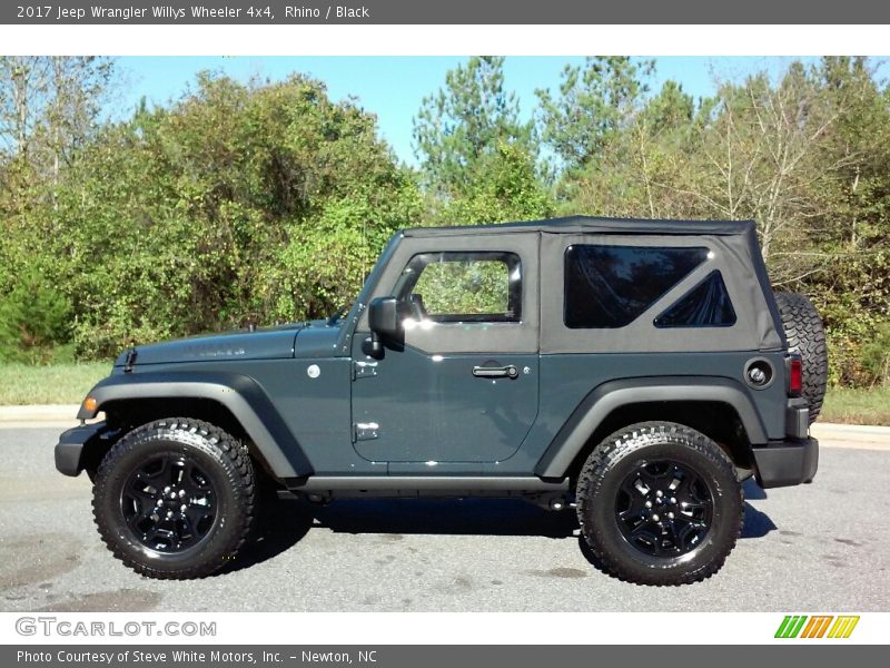 Rhino / Black 2017 Jeep Wrangler Willys Wheeler 4x4
