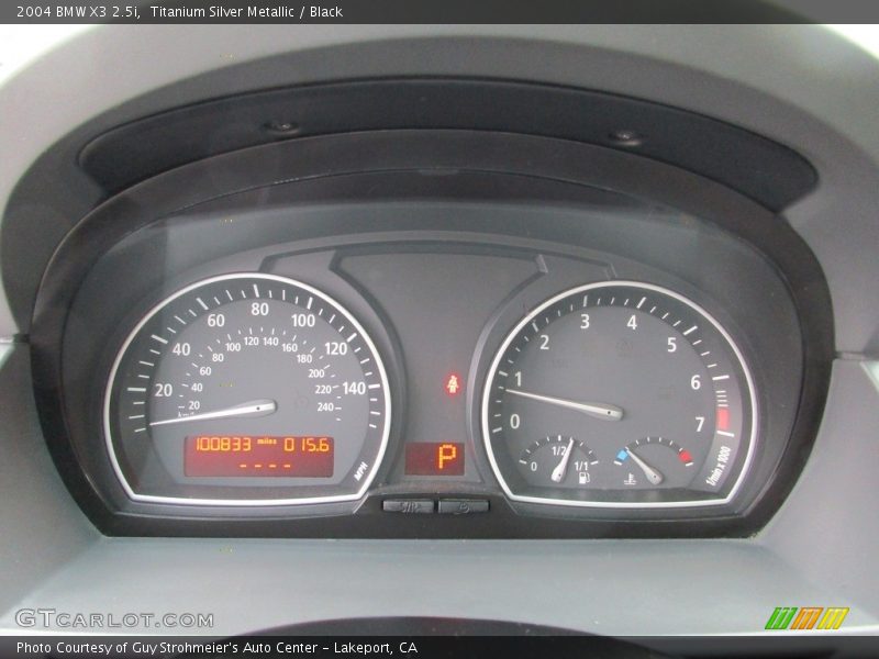 Titanium Silver Metallic / Black 2004 BMW X3 2.5i