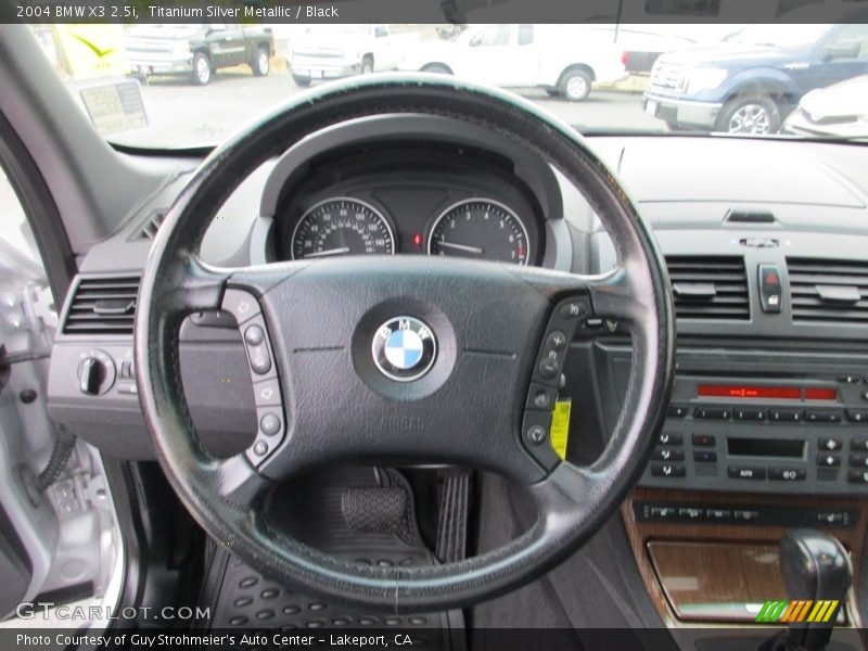 Titanium Silver Metallic / Black 2004 BMW X3 2.5i