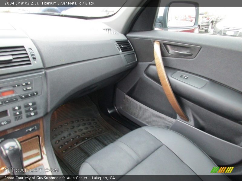 Titanium Silver Metallic / Black 2004 BMW X3 2.5i