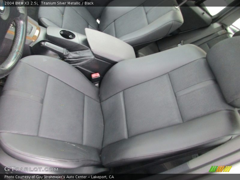 Titanium Silver Metallic / Black 2004 BMW X3 2.5i