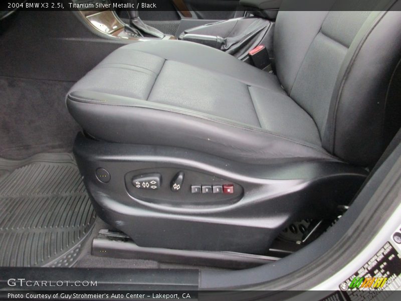 Titanium Silver Metallic / Black 2004 BMW X3 2.5i