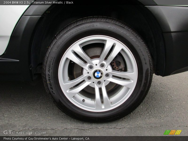 Titanium Silver Metallic / Black 2004 BMW X3 2.5i