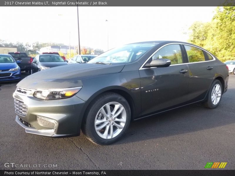 Nightfall Gray Metallic / Jet Black 2017 Chevrolet Malibu LT