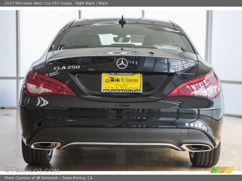 Night Black / Black 2017 Mercedes-Benz CLA 250 Coupe