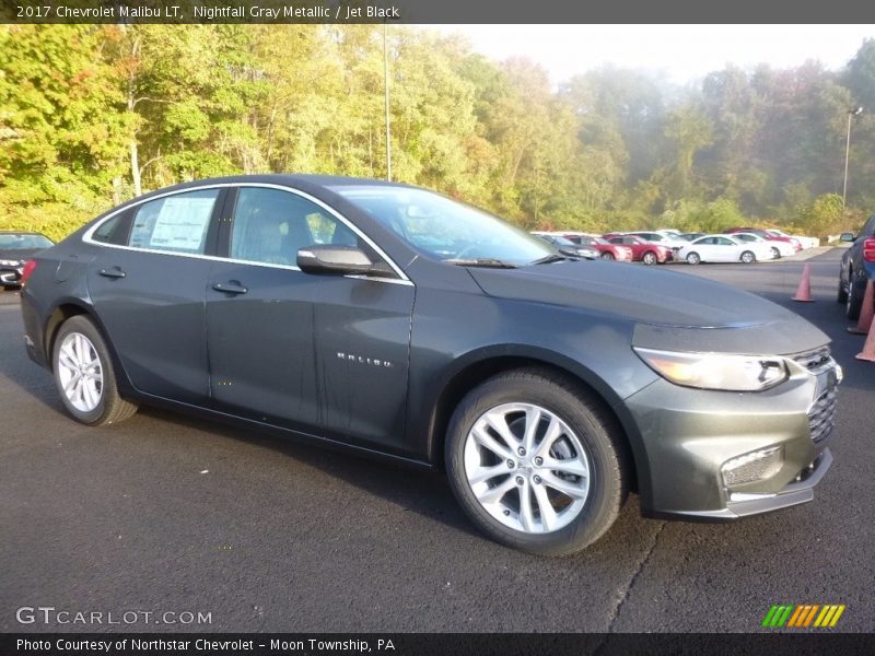 Nightfall Gray Metallic / Jet Black 2017 Chevrolet Malibu LT