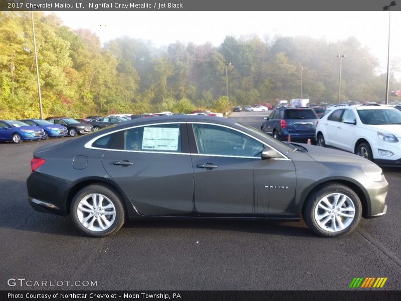Nightfall Gray Metallic / Jet Black 2017 Chevrolet Malibu LT