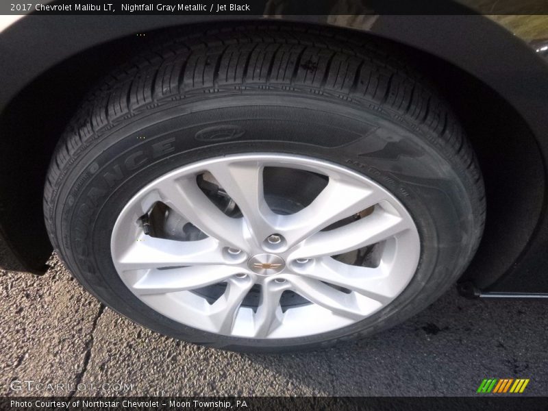 Nightfall Gray Metallic / Jet Black 2017 Chevrolet Malibu LT