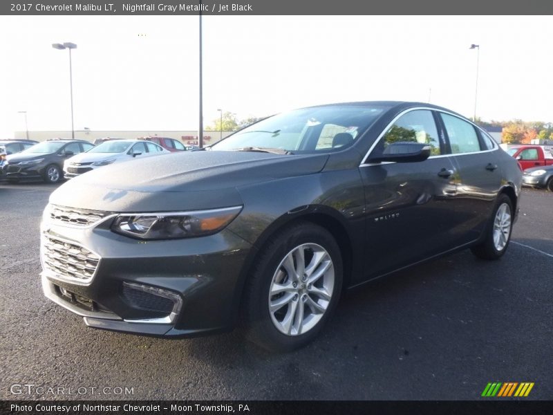 Nightfall Gray Metallic / Jet Black 2017 Chevrolet Malibu LT