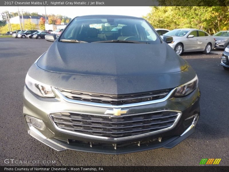 Nightfall Gray Metallic / Jet Black 2017 Chevrolet Malibu LT
