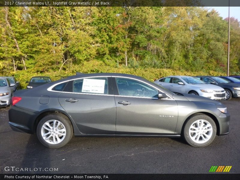 Nightfall Gray Metallic / Jet Black 2017 Chevrolet Malibu LT
