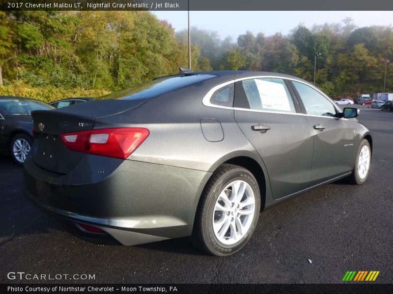 Nightfall Gray Metallic / Jet Black 2017 Chevrolet Malibu LT