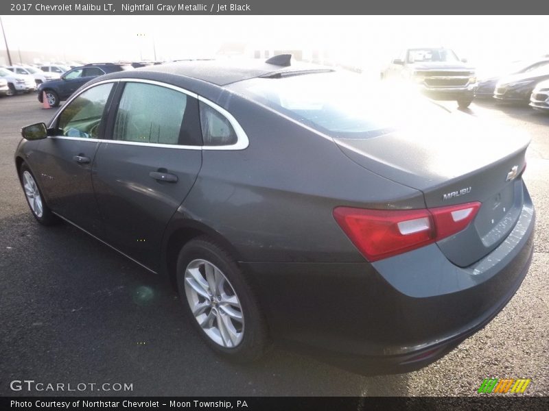 Nightfall Gray Metallic / Jet Black 2017 Chevrolet Malibu LT