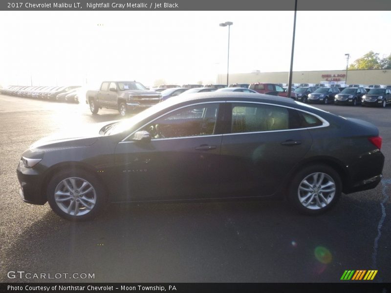 Nightfall Gray Metallic / Jet Black 2017 Chevrolet Malibu LT