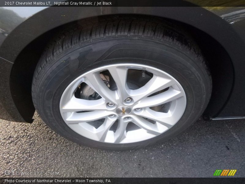 Nightfall Gray Metallic / Jet Black 2017 Chevrolet Malibu LT