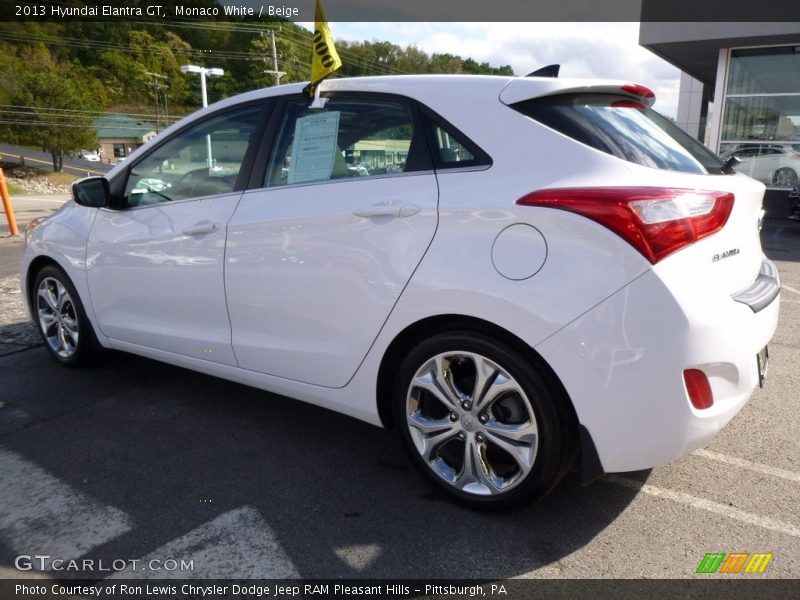 Monaco White / Beige 2013 Hyundai Elantra GT