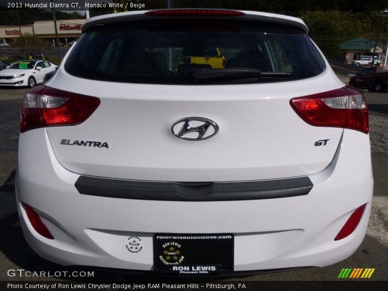 Monaco White / Beige 2013 Hyundai Elantra GT