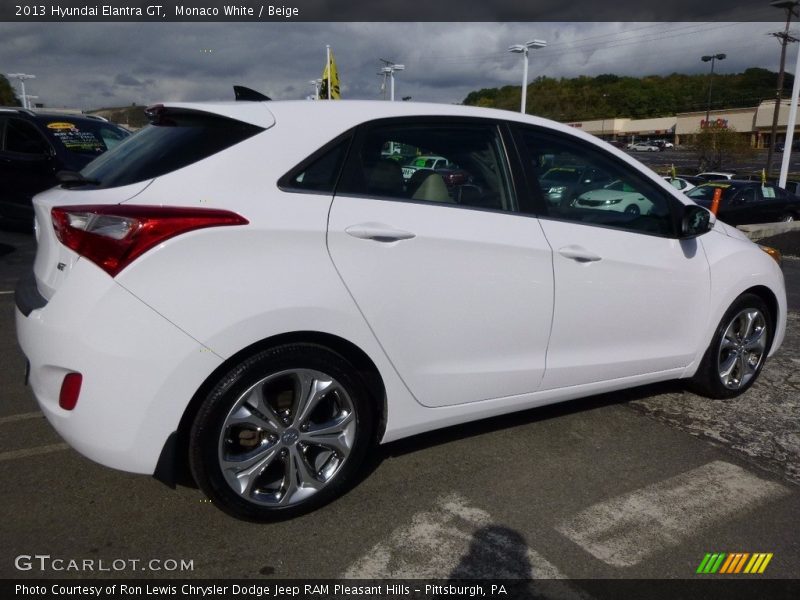 Monaco White / Beige 2013 Hyundai Elantra GT