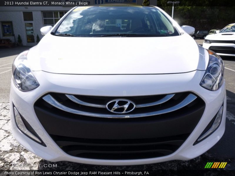 Monaco White / Beige 2013 Hyundai Elantra GT