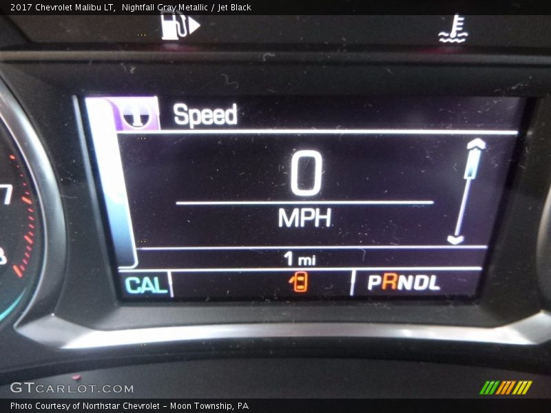 Nightfall Gray Metallic / Jet Black 2017 Chevrolet Malibu LT