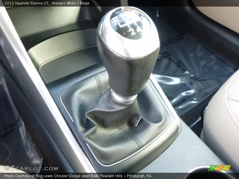 Monaco White / Beige 2013 Hyundai Elantra GT