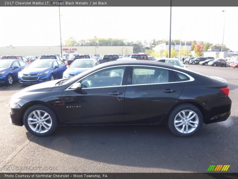 Mosaic Black Metallic / Jet Black 2017 Chevrolet Malibu LT
