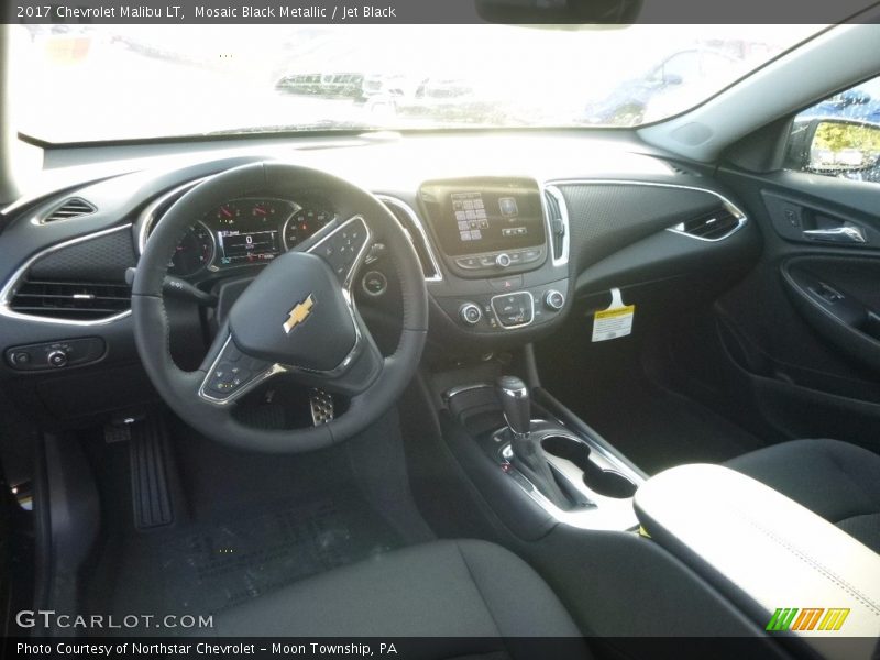 Mosaic Black Metallic / Jet Black 2017 Chevrolet Malibu LT